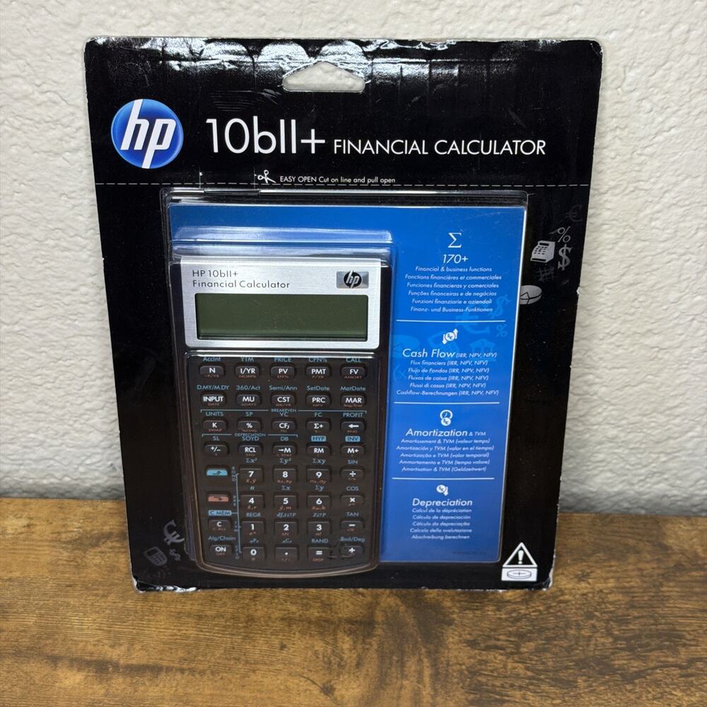 HP 10bII+ Financial Calculator Business Finance Statistics New Sealed